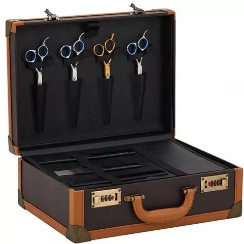 Βαλίτσα Αλουμινίου Κομμωτικής Barber Επαγγελματική Black/Brown 0143635