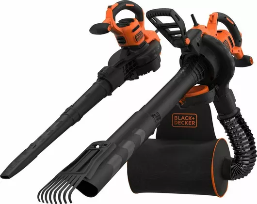 Φυσητήρας Black & Decker -QS Απορροφητήρας Χειρός Ηλεκτρικός 3000W με Ρύθμιση Έντασης & Μέγιστη Ταχύτητα Αέρα 404km/h