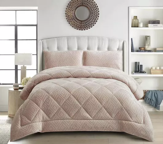 Πάπλωμα Σετ Υπέρδιπλο 220x240cm 3τμχ 350Gsm Homeone Μπεζ