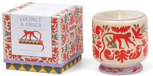 Αρωματικό Κερί Paddywax Κερί Σόγιας σε Βάζο με Άρωμα Καρύδα 226gr AD0809EU Μαύρο