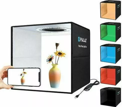 Photo Box Puluz Φωτιζόμενο με Πολλαπλά Backround 30x30x30cm