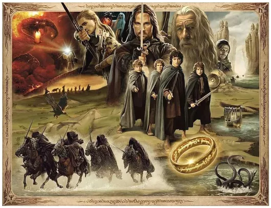 Puzzle The Lord Of The Rings 2D 2000 Κομμάτια