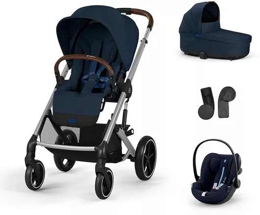 Καρότσι Μωρού Cybex Balios S Lux Ρυθμιζόμενο 3 σε 1 Kατάλληλο για Nεογέννητο Ocean Blue 11.7kg