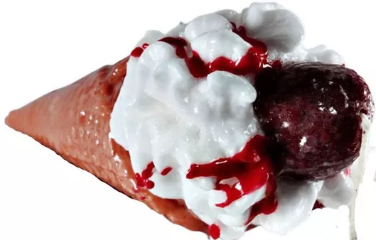 Πασχαλινή Λαμπάδα Στρογγυλή Χειροποίητη Παγωτό Medium 20cm.