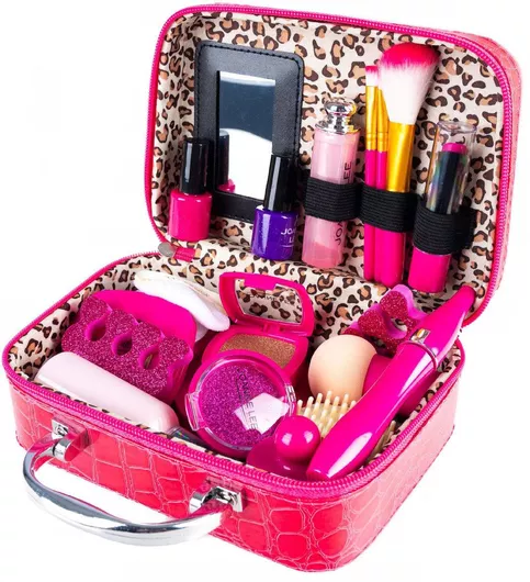 Παιχνίδι Ομορφιάς Makeup Kit Girls Bag 22 Cosmetic Accessories No Liquids Chemicals Pink