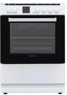 United Κουζίνα 69lt με Κεραμικές Εστίες Π60εκ. Λευκή