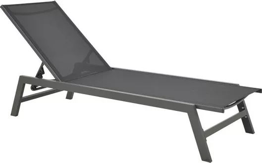 Ξαπλώστρα Αλουμινίου Boka με Μαξιλάρι 192x60x31cm γκρι