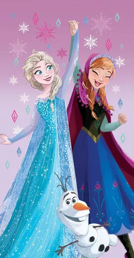 Παιδική Πετσέτα Θαλάσσης Microfiber 70x140cm Borea Frozen Λιλά