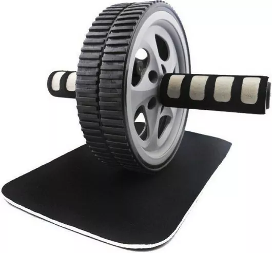 Allright Dual Ab Wheel with Exercise Mat