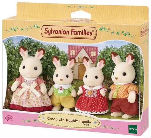 Epoch Toys Παιχνίδι Μινιατούρα Rabbit Family Sylvanian Families Καφέ