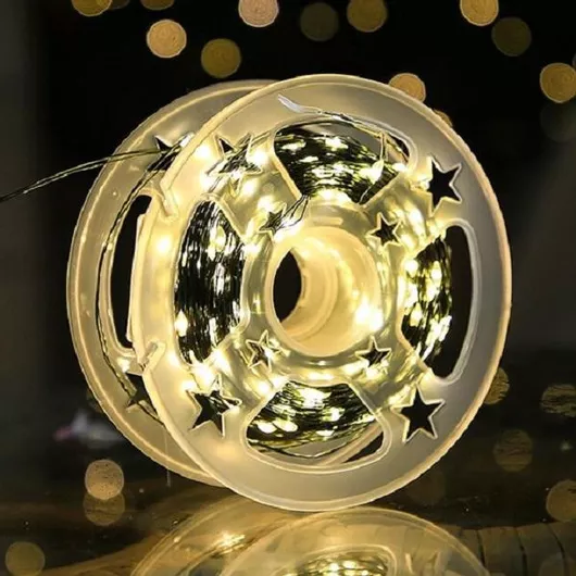 1000 Λαμπάκια LED 100μ. Λευκό σε Σειρά 1τμχ