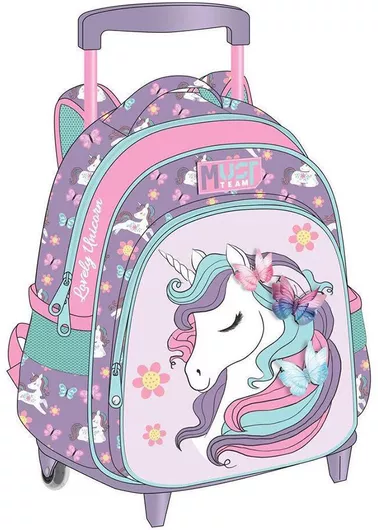 Σχολική Τσάντα Τρόλεϊ Νηπίου Must Lovely Unicorn Μονόκερος 2 Θέσεων 000586290