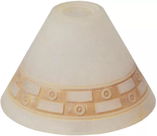 Γυαλί Πορτατίφ Ανταλλακτικό Γεωμετρικά Σχήματα Καφέ 16x10.5εκ Sinialo 2010016 καφέ