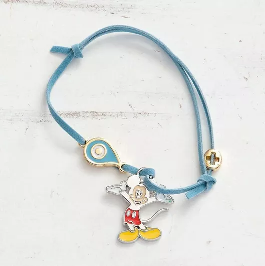Μαρτυρικά Βάπτισης Παρίσης Βραχιολάκι Mickey Mouse Γαλάζιο 50τμχ.
