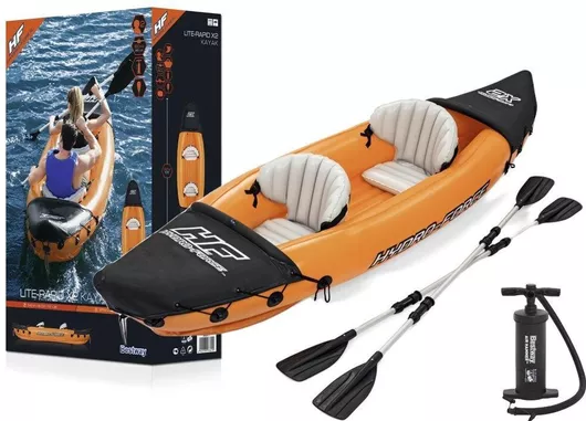 Bestway Hydro Force Rapid X2 93111 Φουσκωτό Καγιάκ Θαλάσσης 2 Ατόμων Πορτοκαλί