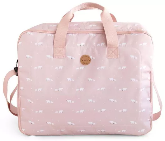 Τσάντα Μαιευτηρίου Saro Ώμου/Χειρός 50x38x18cm Ροζ