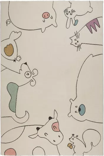 Παιδικό Χαλί Βιοκαρπέτ Yolo 140x200cm Λευκό