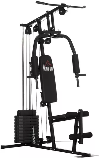 Πολυόργανο Γυμναστικής HomCom Fitness Station με Βάρη 45kg