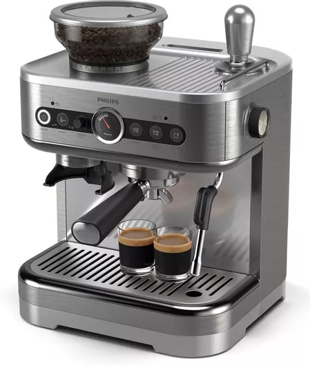 Philips Αυτόματη Μηχανή Espresso Εντοιχιζόμενη 1350W Πίεσης 15bar για Cappuccino με Μύλο Άλεσης Καφέ PSA3218/01