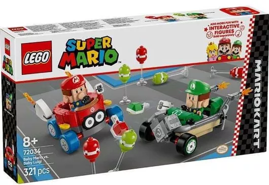 Lego Super Mario Mario Kart Baby Mario vs. Baby Luigi για 8+ Ετών 321τμχ. 71428