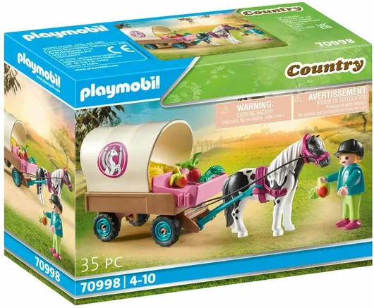Playmobil Country Άμαξα με Πόνυ για 4-10 ετών