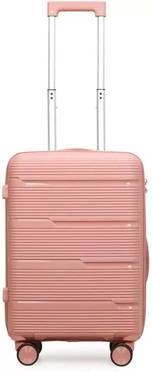 Βαλίτσα Καμπίνας Felbags Σκληρή 55x40x20cm Ροζ Χρυσό