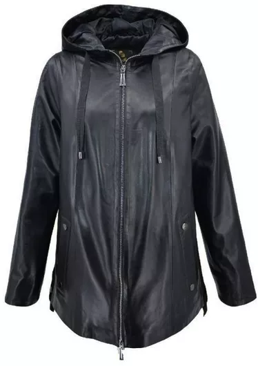 Leather 100 Κοντό Δερμάτινο Γυναικείο Μπουφάν για Χειμώνα Μαύρο