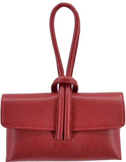 Leather 100 Γυναικεία Τσάντα Δερμάτινη Ώμου/Χειρός Κόκκινο