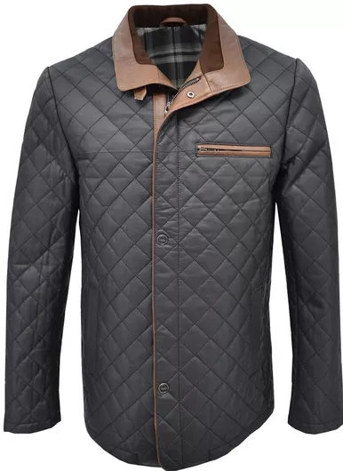 Leather 100 07-M-1315 Ανδρικό Μπουφάν Δερμάτινο Χειμωνιάτικο Μαύρο