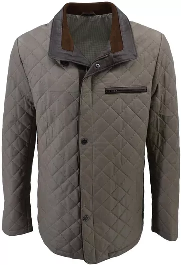 Leather 100 Ανδρικό Μπουφάν Δερμάτινο Γκρι