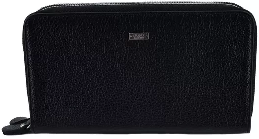 Leather 100 881-281 Γυναικείο Πορτοφόλι Μεγάλο Δερμάτινο Μαύρο