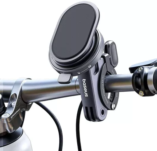 Baseus Primetrip Series 2-in-1 Bike Mount & Ring Stand, Snap-on, Cosmic Black (C40569001121-00)