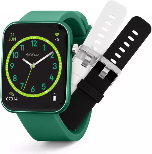 Τikkers Παιδικό Smartwatch με Πράσινο Λουράκι Σιλικόνης