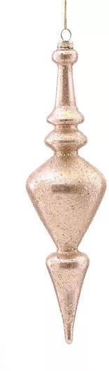 Χριστουγεννιάτικο Κρεμαστό Στολίδι Γυάλινο Χρυσό