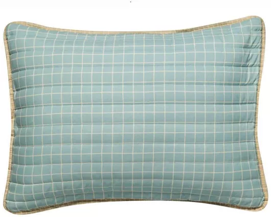 Σετ Μαξιλαροθήκες Kentia Zuccero 02 με Φάσα Καπιτονέ 52x72cm Mint Πράσινο-khaki