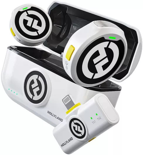 Μικρόφωνο Hollyland Lark M2 Lighting Ασύρματο Πέτου, Clip OnΛευκό Χρώμα