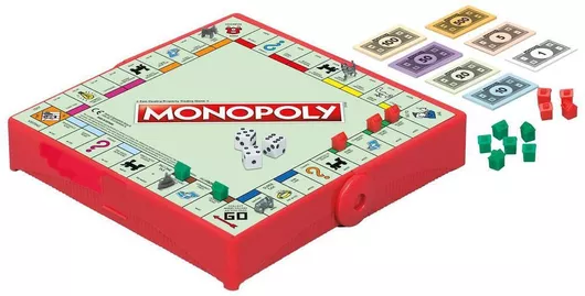 Επιτραπέζιο Παιχνίδι Monopoly Grab & Go για 2-4 Παίκτες 8+ Ετών (EN) Hasbro
