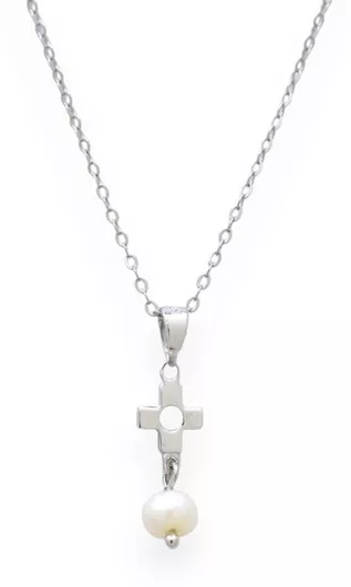 Κολιέ GoldjewelsΑσήμι με Πέρλες