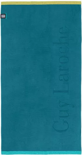 Πετσέτα Θαλάσσης Guy Laroche Βαμβακερή Πετρόλ 90x180cm