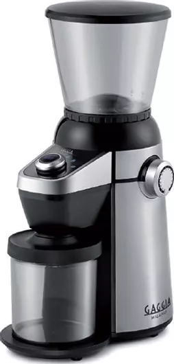 Ηλεκτρικός Μύλος Καφέ Gaggia MD 15 150W με Χωρητικότητα 300gr & 15 Επίπεδα Άλεσης Ασημί