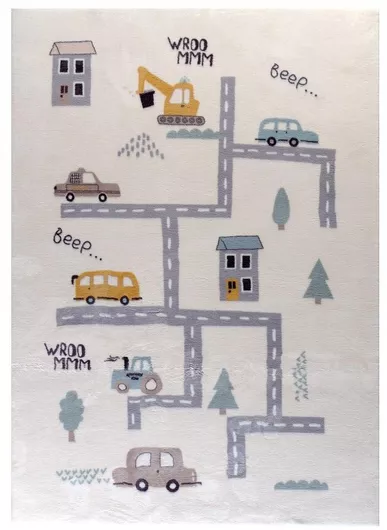 Παιδικό Χαλί Tzikas Carpets 80x150cm Λευκό