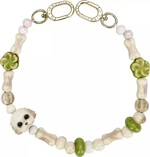 Nimmy Brown Big Eye Cute Pet 2.0 Bag Charm Handstrap - N-xdy-sl-014