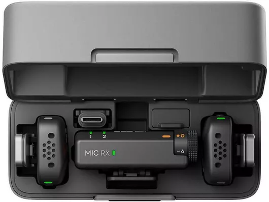 DJI Mic Mini (2 Πομποί + 1 Δέκτης + Θήκη Φόρτισης) για Action Cameras DJI