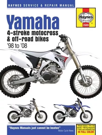 Yamaha YZ & WR 4-Stroke Motocross & Off-road Bikes, 98' to 08'