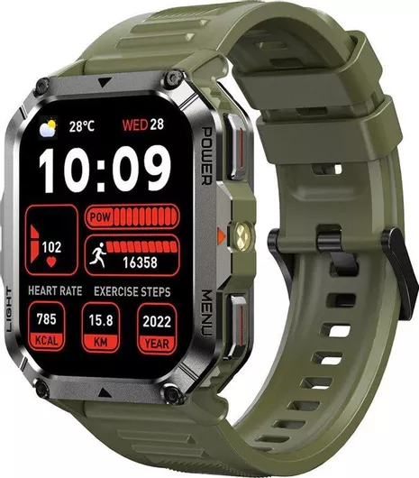Smartwatch BlackView W70 Pro 51mm με Παλμογράφο (Πράσινο)