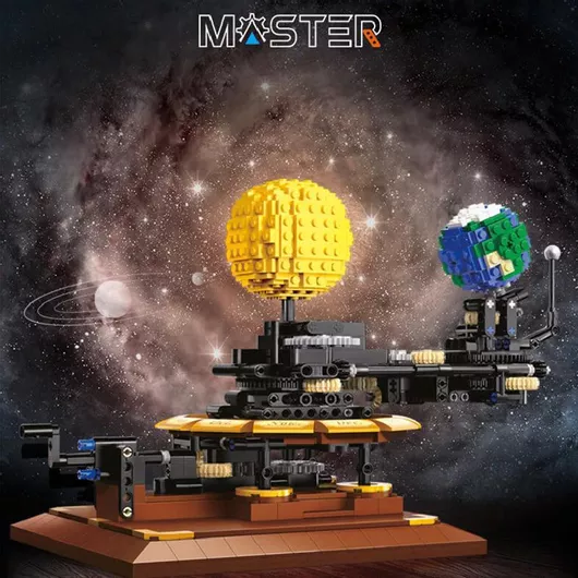 Τουβλάκι CaDA Bricks Πλανητοσκόπιο Earth, Moon And Sun για 8+ Ετών 865τμχ.