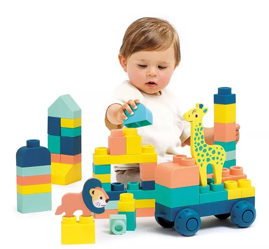 Τουβλάκι Ludi Εκπαιδευτικά για 1+ Έτους 56τμχ.