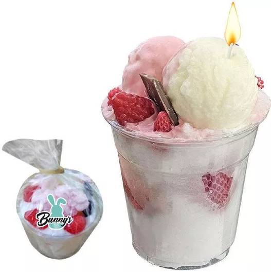 Πασχαλινή Λαμπάδα Στρογγυλή Παγωτό 13.5cm.