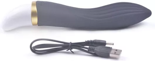 12-speed Black Color Rechargeable Silicone Vibrator