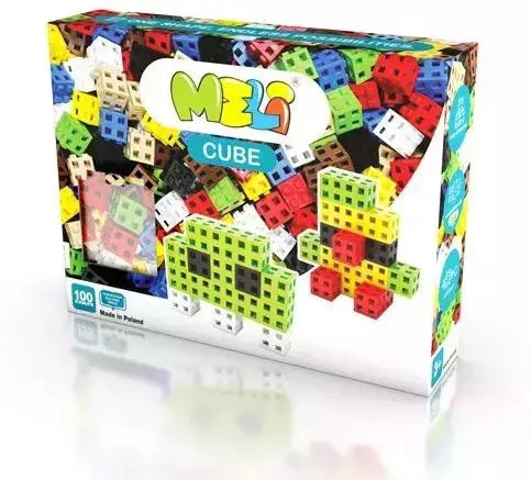 Τουβλάκι Meli Εκπαιδευτικά Cube για 3+ Ετών 100τμχ